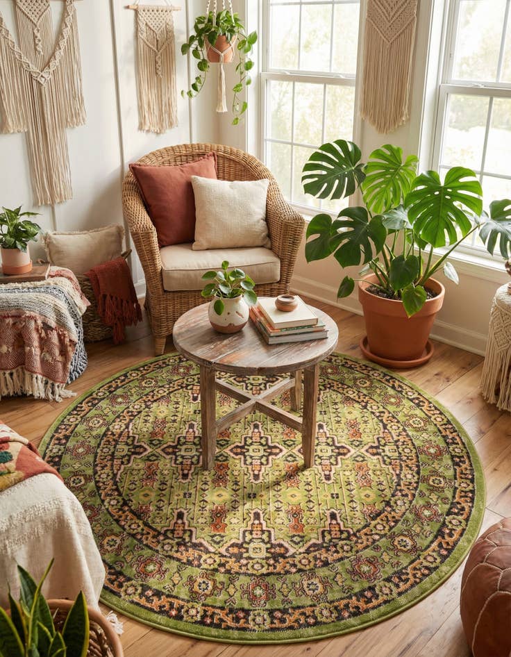 Detail image of 5' 3 x 5' 3 Lucerne Round Rug