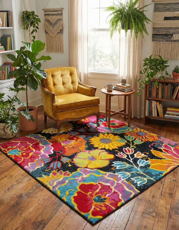 Detail image of 5' x 5' Florence Square Rug