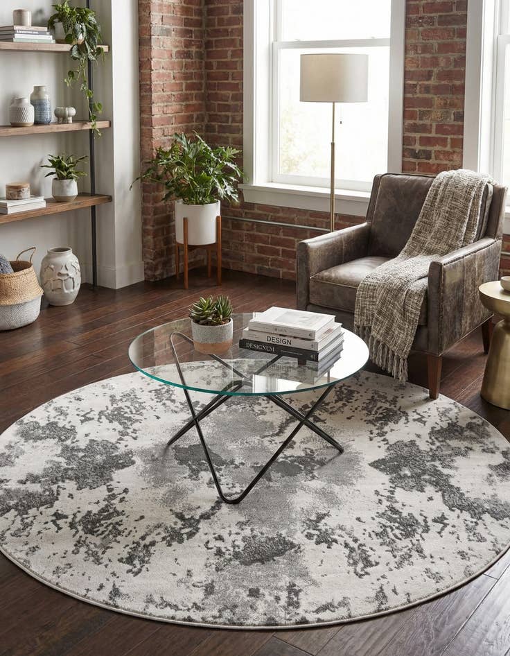 Detail image of 5' x 5' Metropolis Round Rug