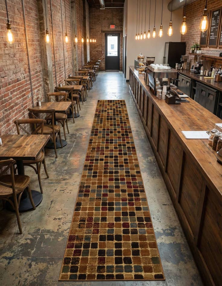 Detail image of 3' 3 x 16' 5 Cafe Runner Rug