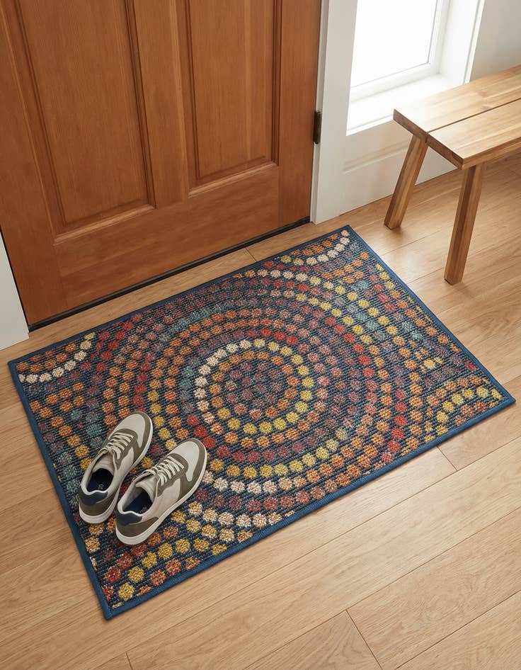 Detail image of 2' x 3' 1 Washable Baja Indoor / Outdoor Rug