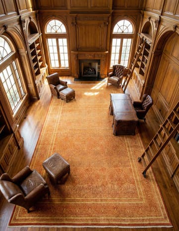 12' 4 x 24' 4 Hand Knotted Tabriz Hadji Jalili Oriental Rug