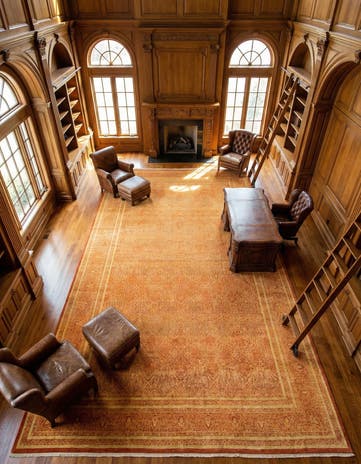 12' 4 x 24' 4 Hand Knotted Tabriz Hadji Jalili Oriental Rug