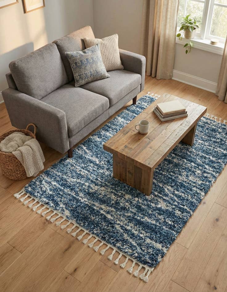 Detail image of 4' x 6' Serenity Shag Rug