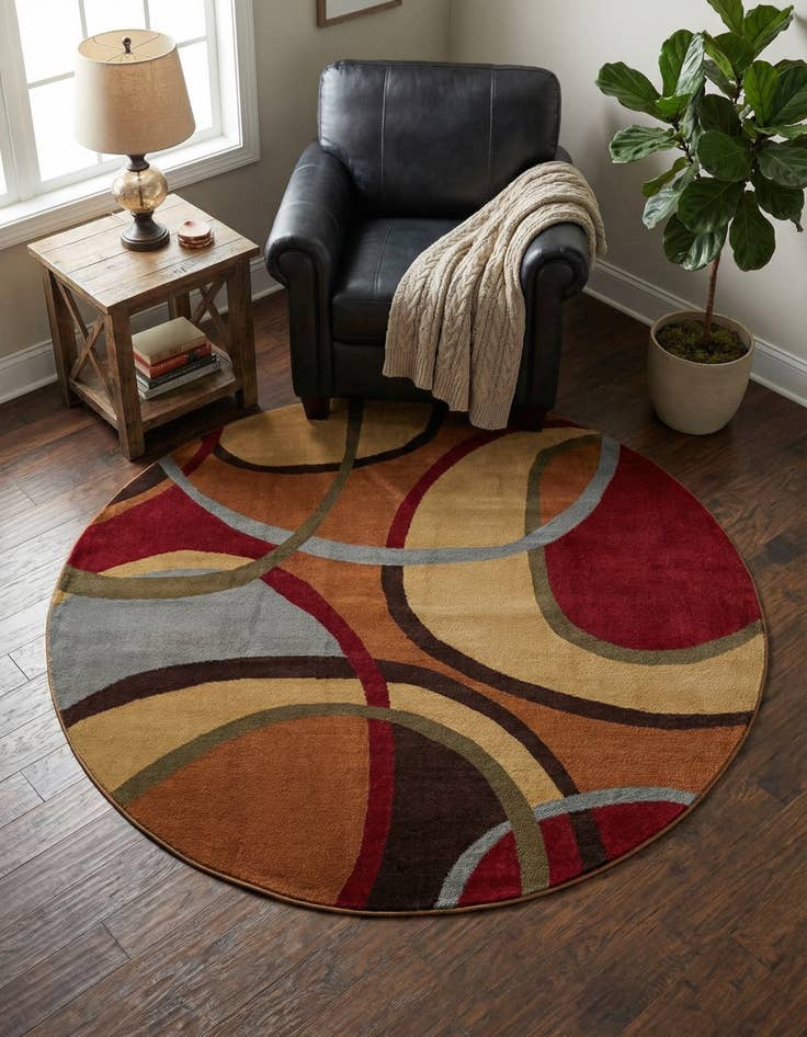 Detail image of 7' x 7' Cafe Round Rug