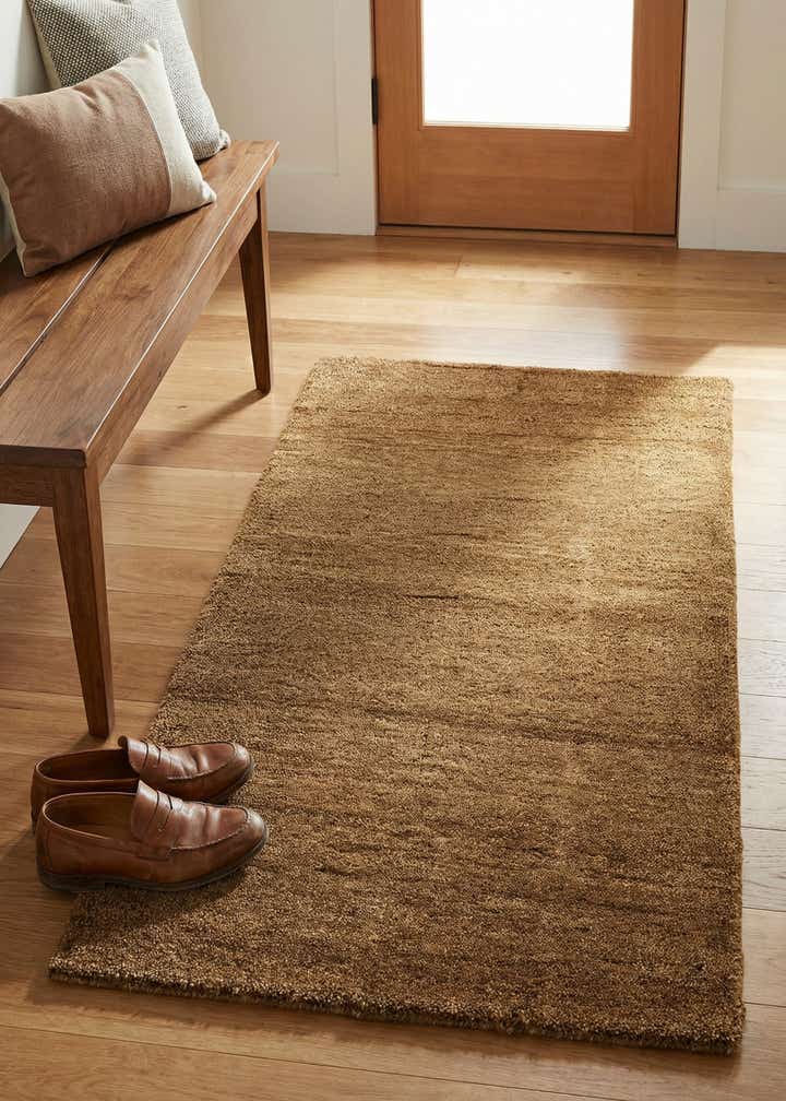 2' 6 x 4' 6 Hand Knotted Gabbeh Wool Rug