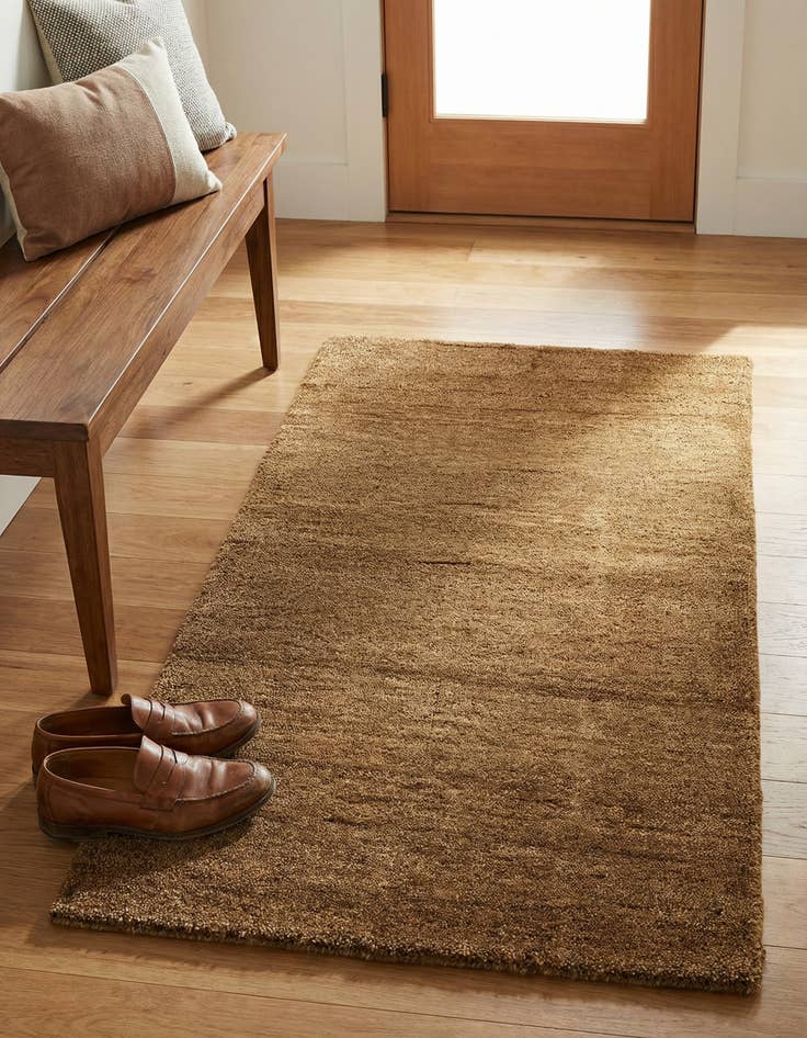 Detail image of 2' 6 x 4' 6 Hand Knotted Gabbeh Wool Rug