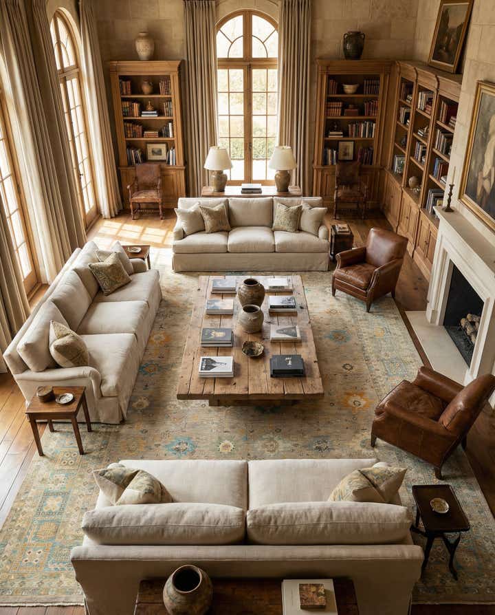 16' 11 x 22' 10 Oushak Rug