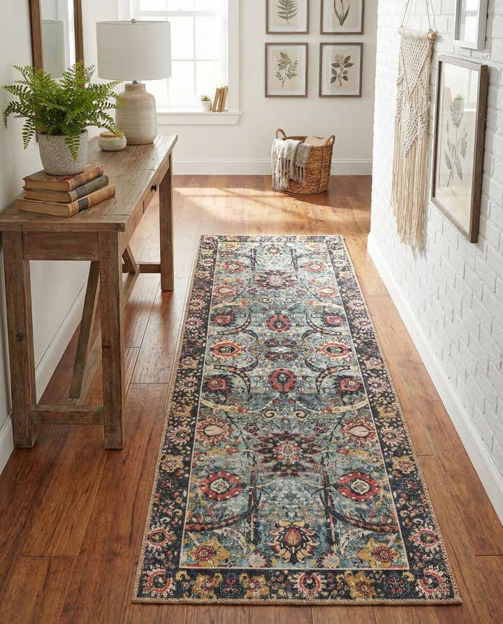 2' x 6' 1 Washable Timeless Runner Rug