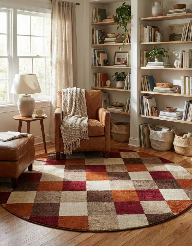 Detail image of 8' x 8' Harvest Round Rug