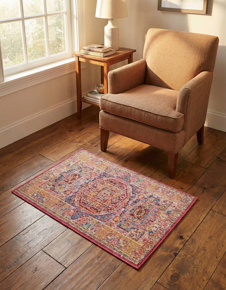 Detail image of 2' x 3' Aqua Rug