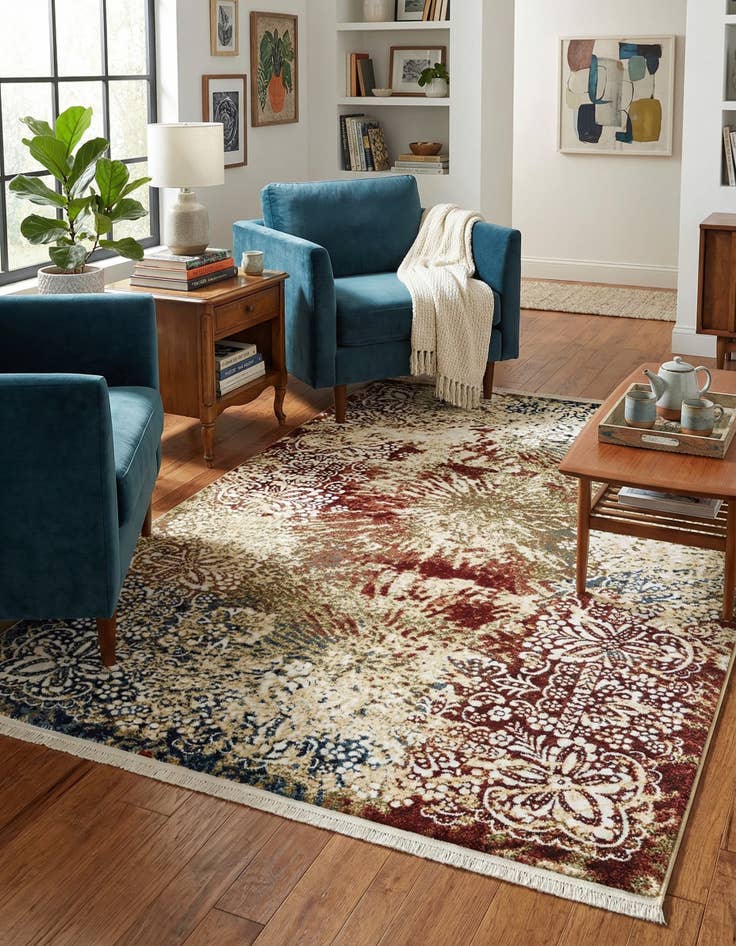 Detail image of 4' x 6' Nain Design Rug