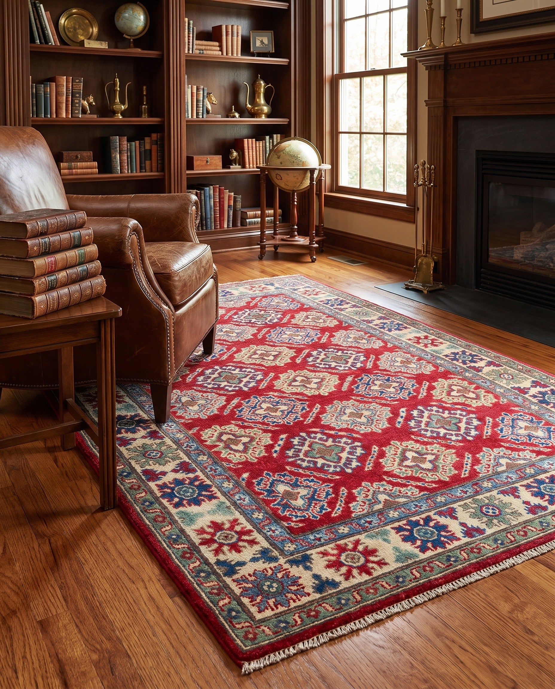 Detail image 3 of 10: 3' 10 x 6' 2 Hand Knotted Kazak Rug