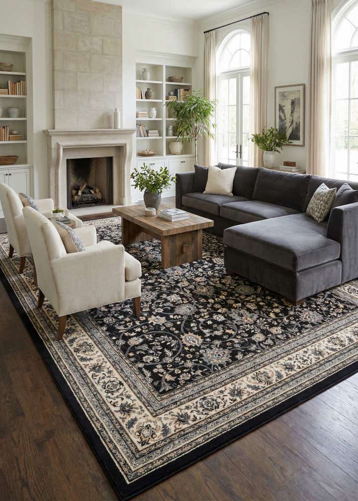 10' x 14' Kashan Design Rug