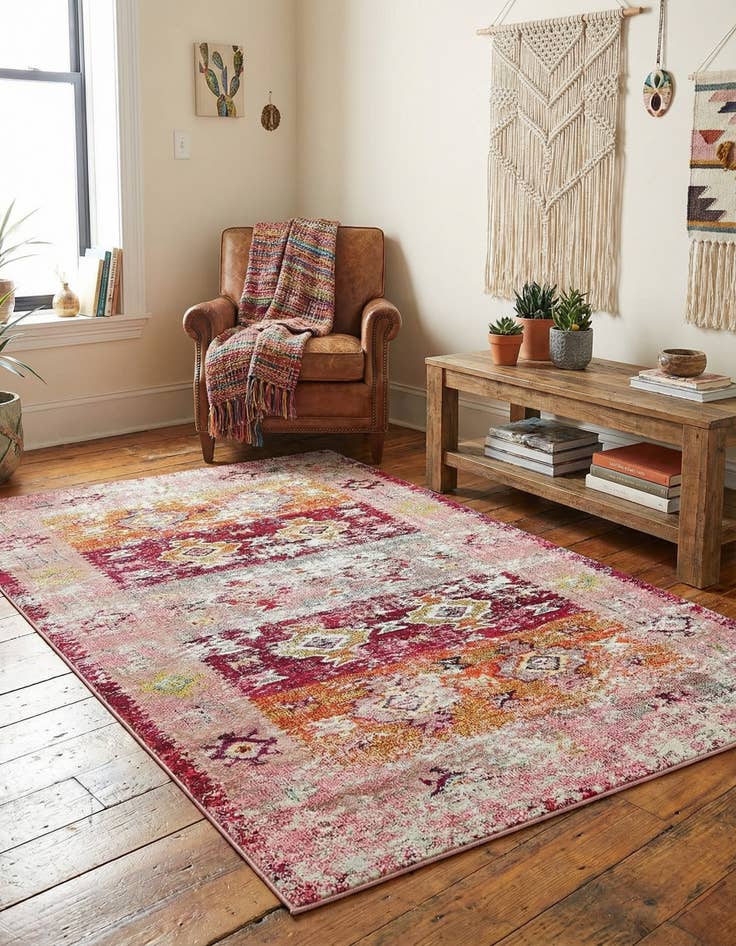 Detail image of 5' x 8' Washable El Paso Rug