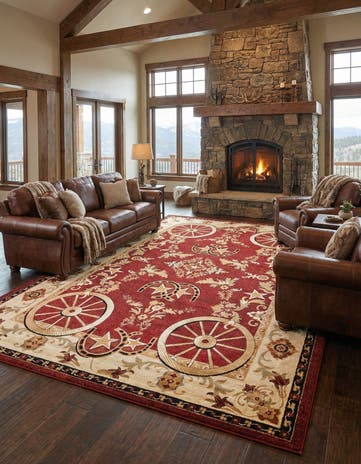 Red Pioneer Rug