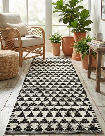 2' 2 x 6' 1 Hand Woven Chindi Jute Runner Rug
