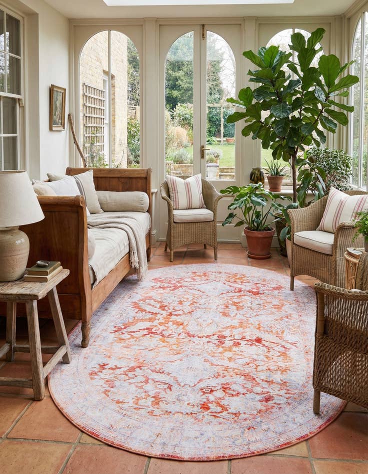 Detail image of 7' 6 x 10' 6 Timeless Oval Rug