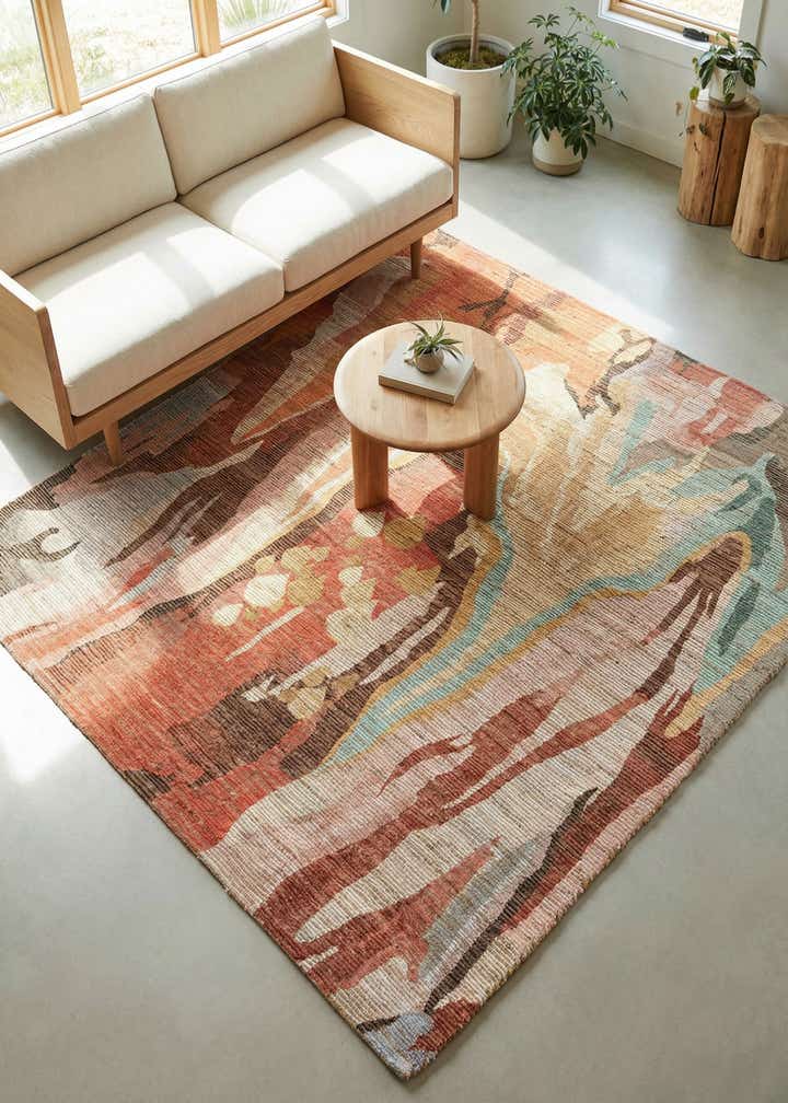 7' 10 x 7' 10 Chenille Jute Square Rug