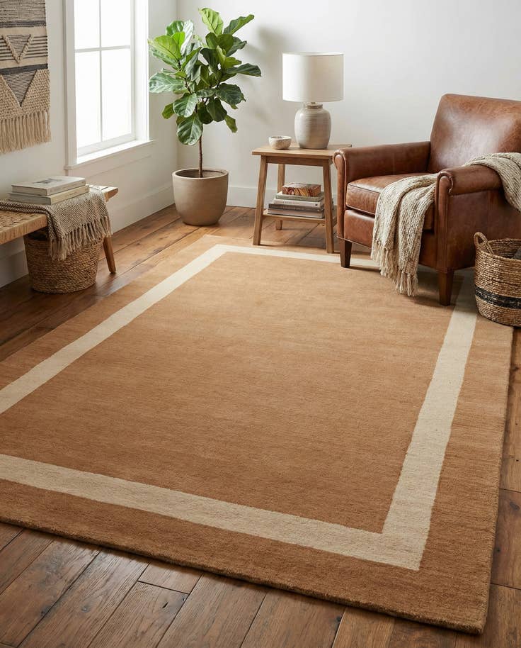 Detailansicht von 155cm x 245cm Jill Zarin Border Wool Teppich