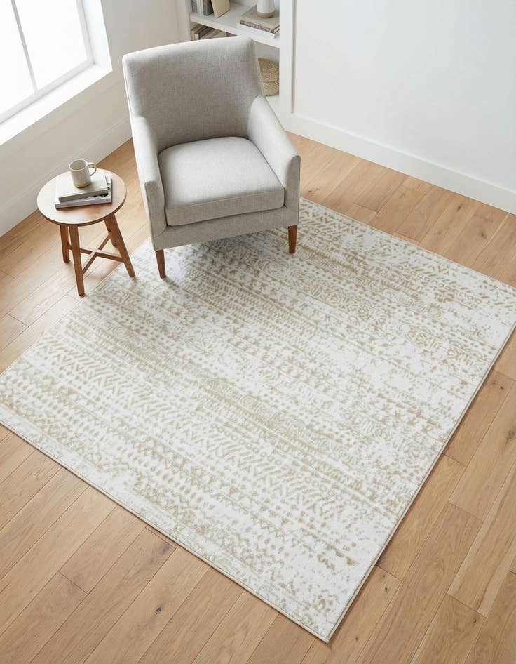 Detail image of 5' 3 x 5' 3 Hermitage Square Rug