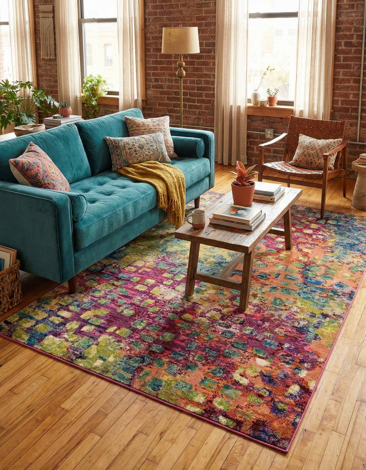 Detail image of 6' x 9' Washable Sevilla Rug