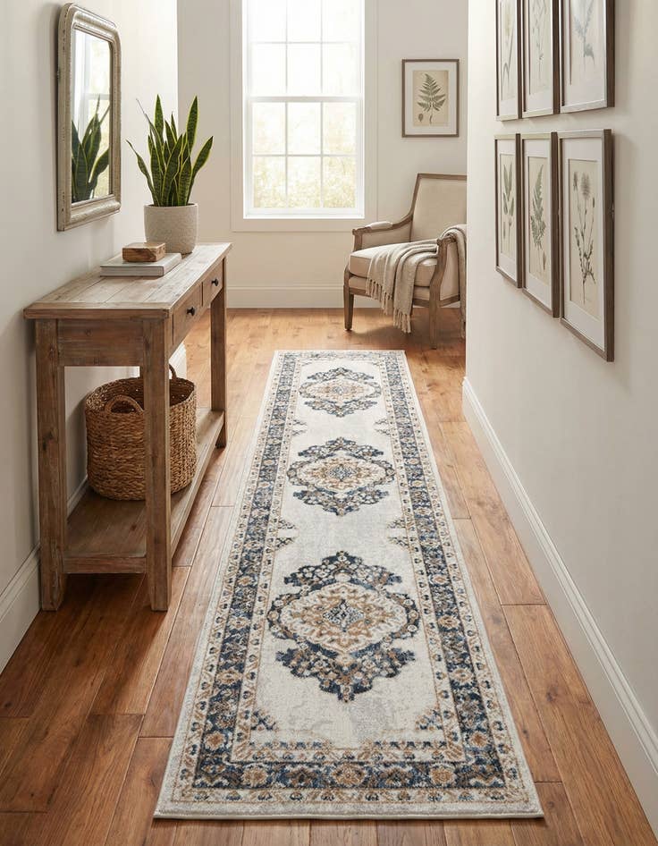 Detail image of 2' 7 x 12' Oxford Runner Rug