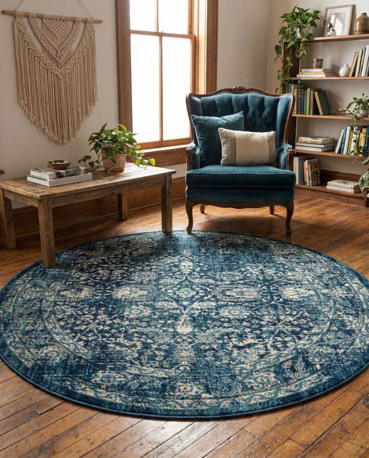 5' 3 x 5' 3 Dahlia Round Rug