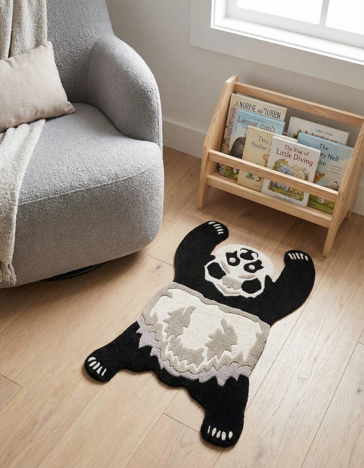 Detail image of 2' x 3' 1 Playtime Kids Wool Freeform Rug