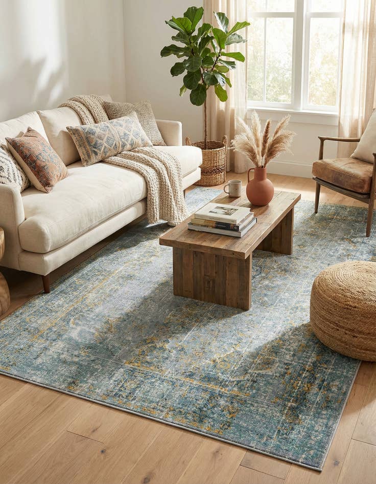 Detail image of 5' 5 x 8' Santiago Rug