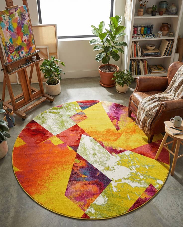 Detail image of 6' x 6' Tuscany Round Rug