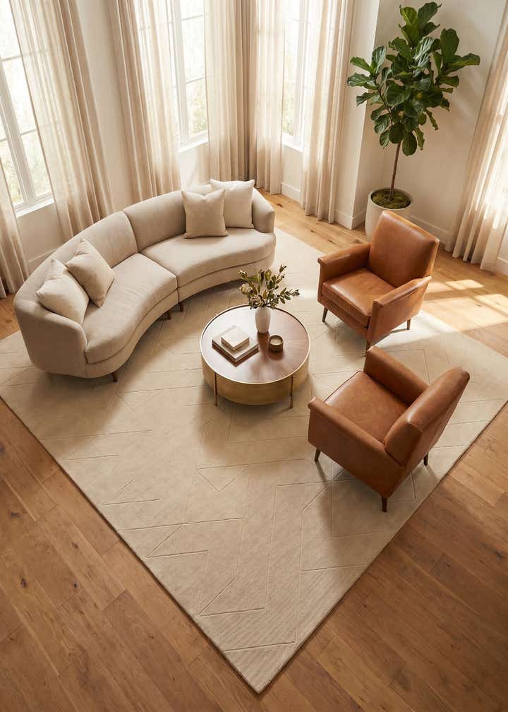 12' x 12' WoolCraft Geometric Square Rug