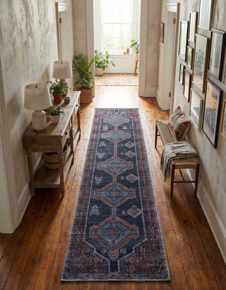 Detail image of 2' 7 x 12'  Washable Sisu Runner Rug