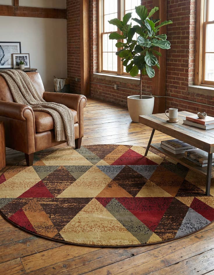 Detail image of 7' x 7' Cafe Round Rug