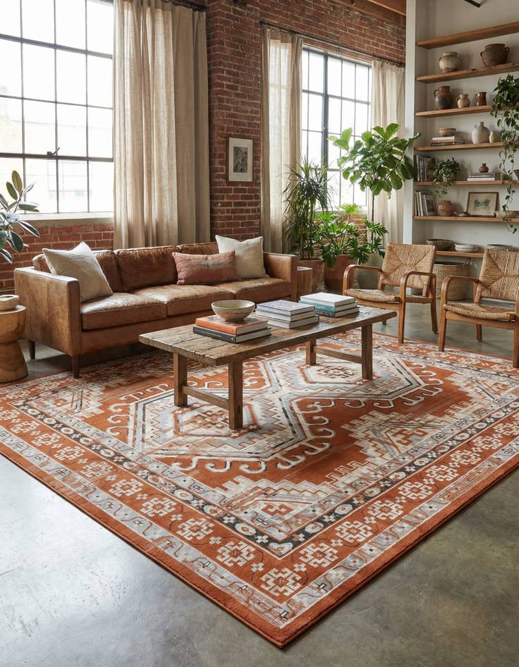 Detail image of 12' x 12' Charlotte Square Rug