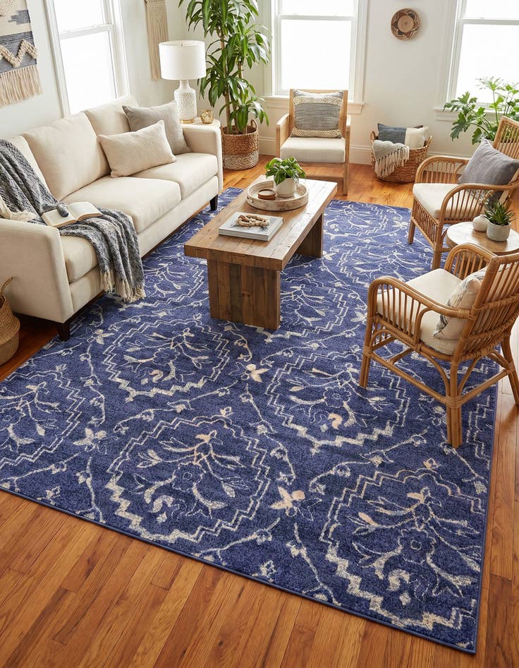 Detail image of 7' x 10' Damask Rug