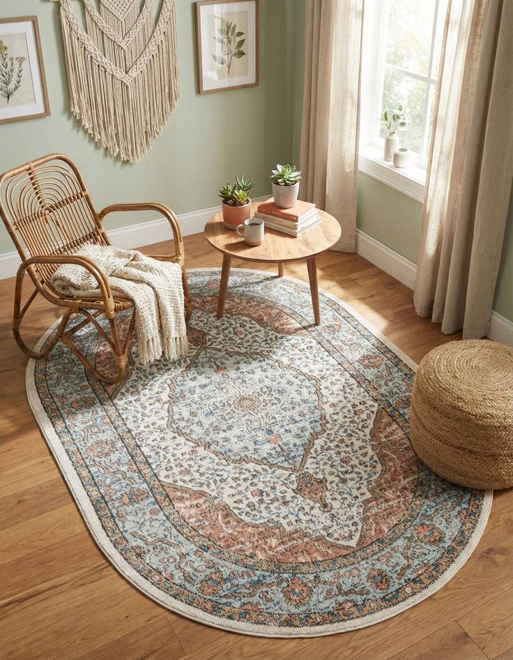 Detail image of 5' 3 x 8' Nyla Oval Rug