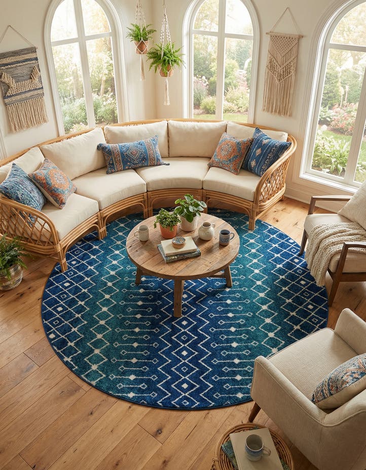 10' x 10' Moroccan Trellis Round ...