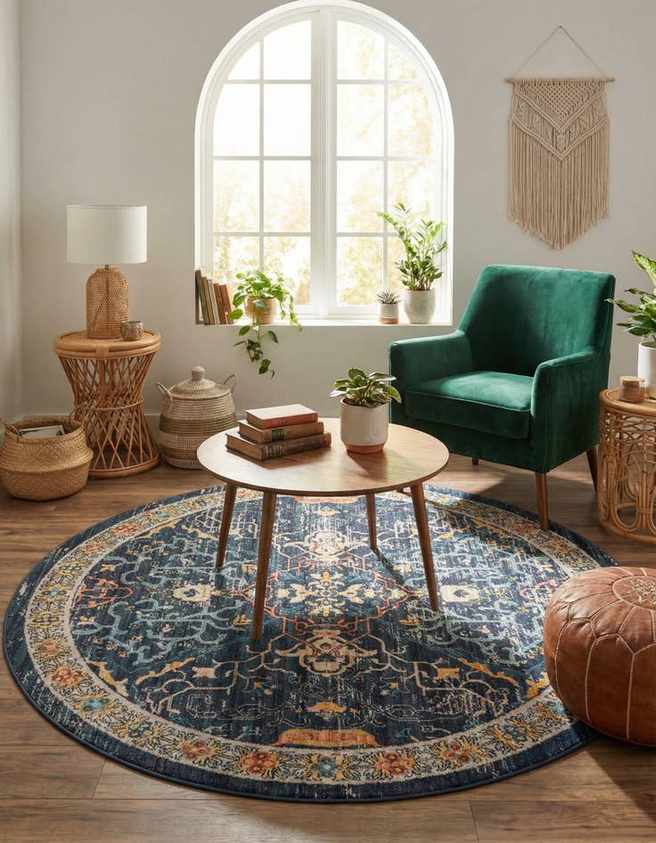 Detail image of 6' x 6' Lola Round Rug