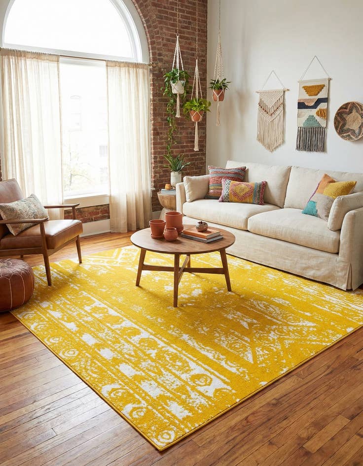 Detail image of 7' x 7' Lennon Square Rug