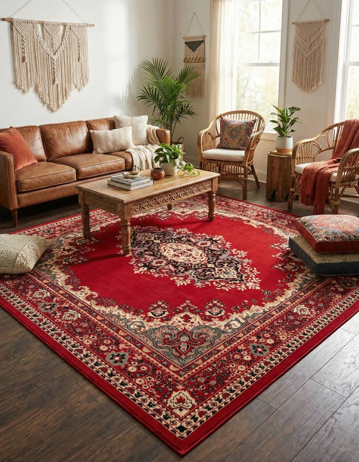 Detail image of 7' 10 x 7' 10 Amaya Square Rug