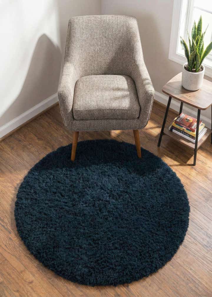 3' 3 x 3' 3 Infinity Shag Round Rug