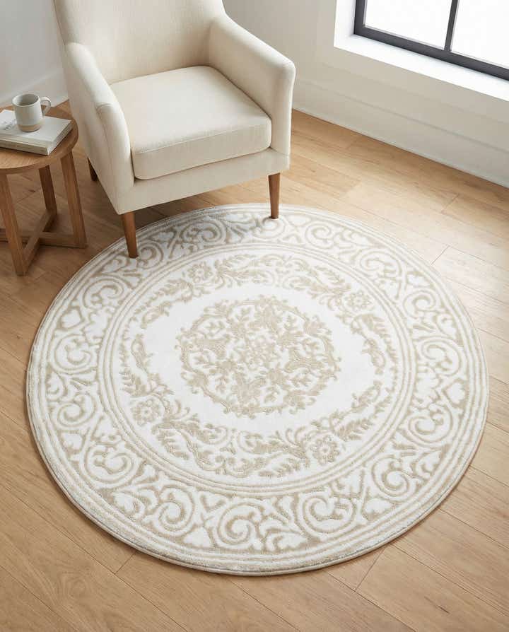 4' x 4' Hermitage Round Rug