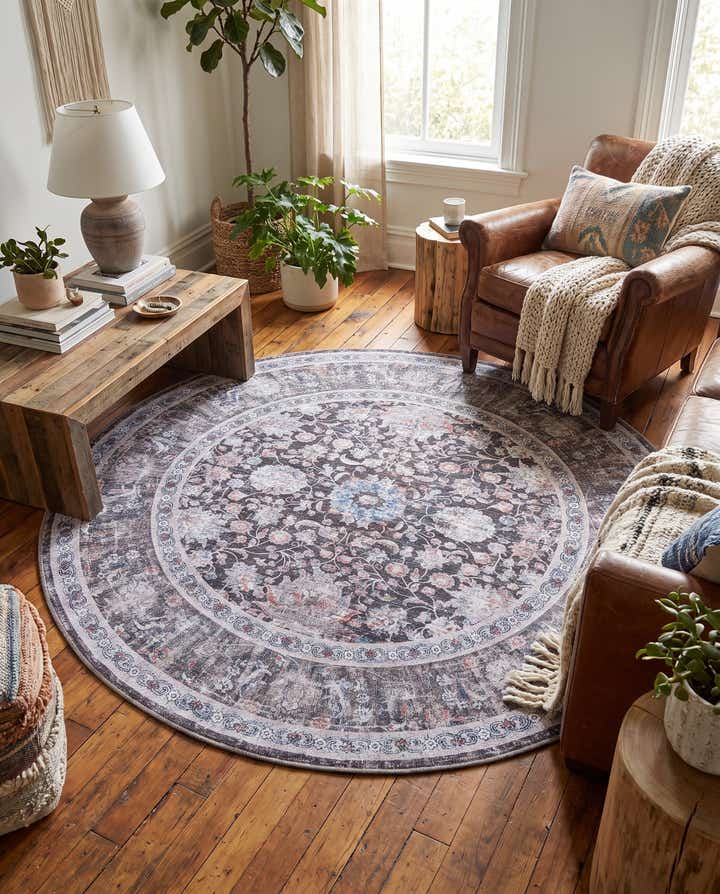 7' 10 x 7' 10 Yara Round Rug