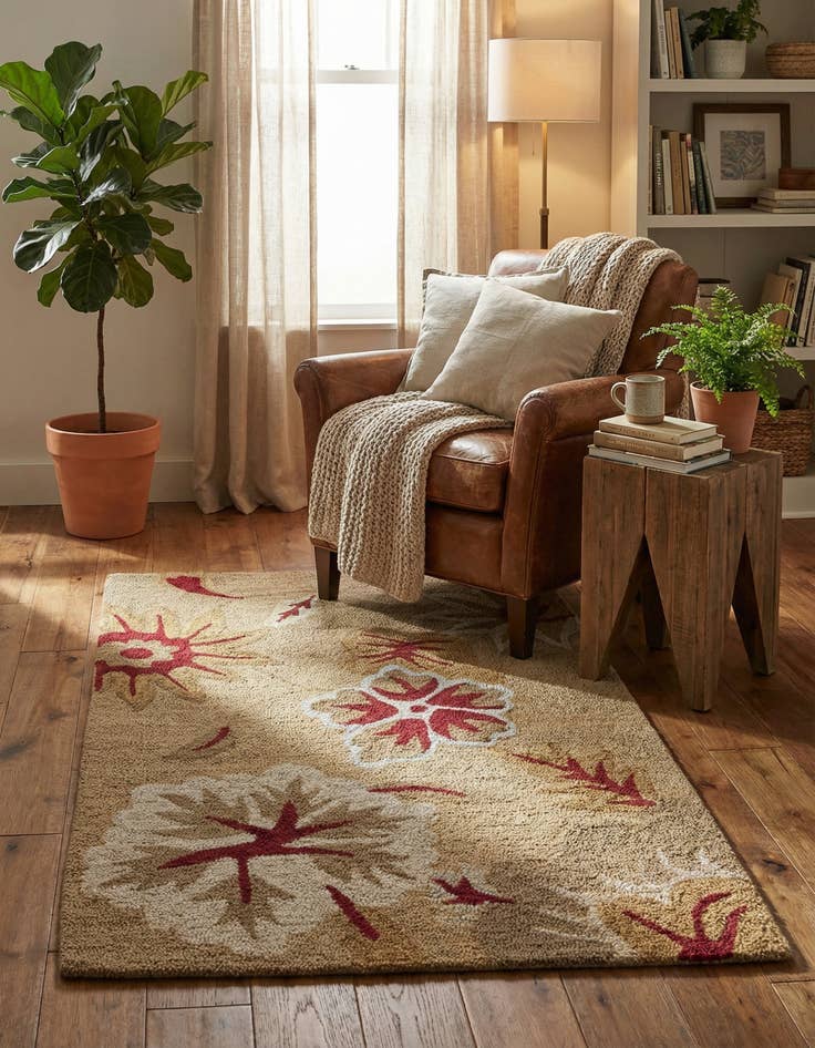 Detail image of 3' x 4' 10 Agra Rug