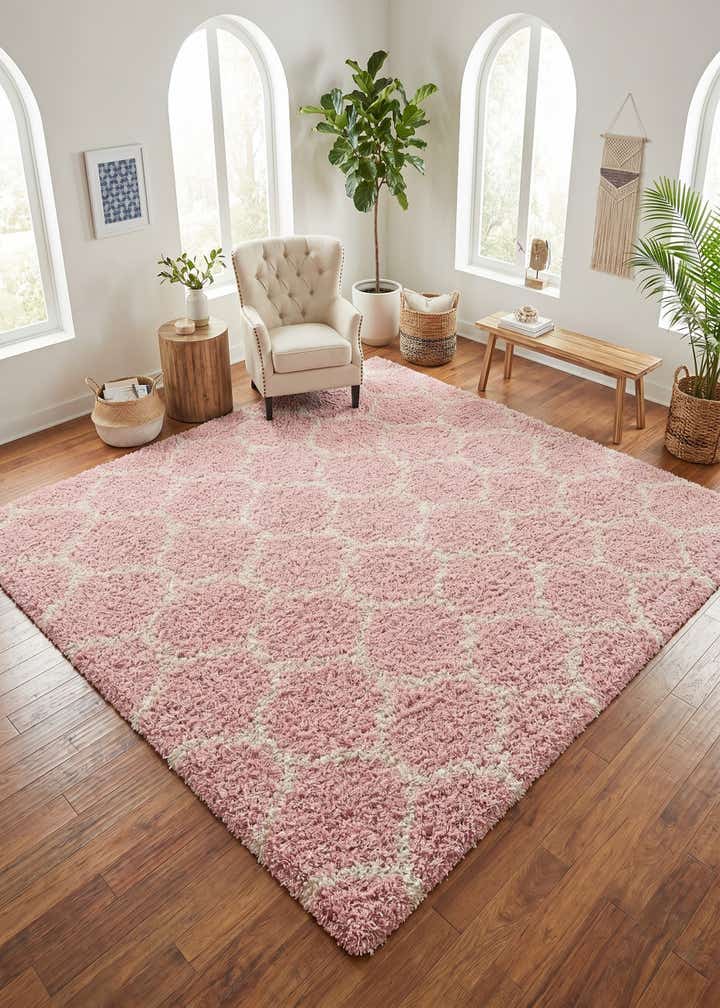 10' x 10' Lattice Shag Square Rug