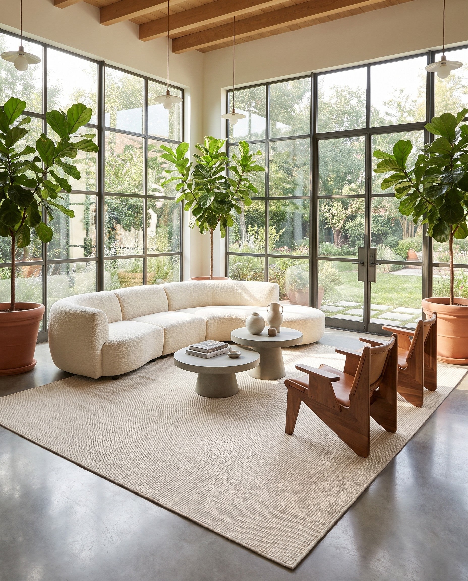 10' x 10' Monochromatic Bouclee Square Rug