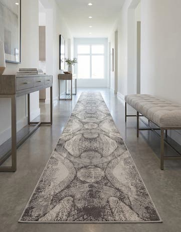 Dark Gray Monte Carlo Runner Rug