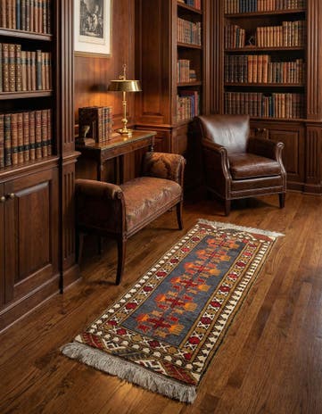 1' 9 x 4' 4 Balouch Wool Runner Rug