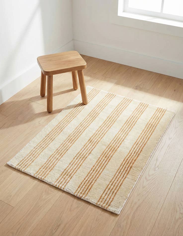 Detail image of  2' 2 x 3' 1 Jill Zarin Striped Wool Rug